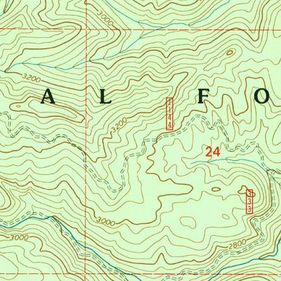United States Geological Survey Galena Point, WA-ID (1996, 24000-Scale) digital map
