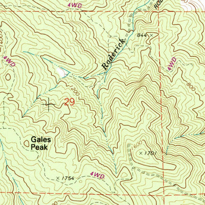 United States Geological Survey Gales Creek, OR (1979, 24000-Scale) digital map