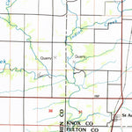 United States Geological Survey Galesburg, IL-IA (1985, 100000-Scale) digital map