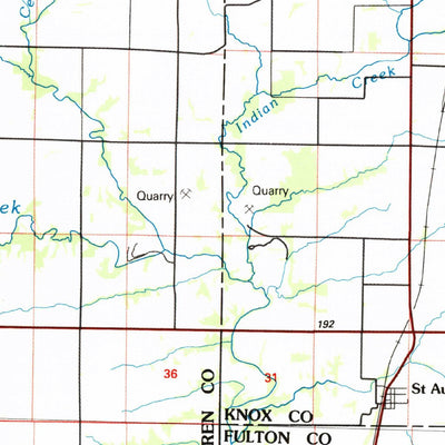 United States Geological Survey Galesburg, IL-IA (1985, 100000-Scale) digital map