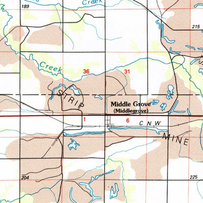 United States Geological Survey Galesburg, IL-IA (1985, 100000-Scale) digital map