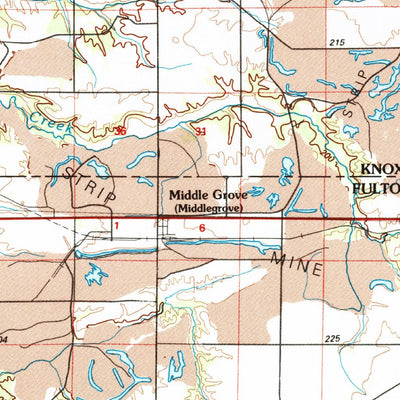 United States Geological Survey Galesburg, IL-IA (1989, 100000-Scale) digital map