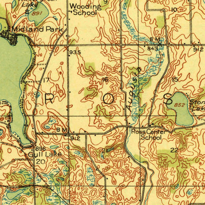 United States Geological Survey Galesburg, MI (1918, 62500-Scale) digital map
