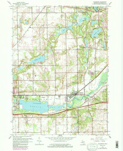 United States Geological Survey Galesburg, MI (1961, 24000-Scale) digital map