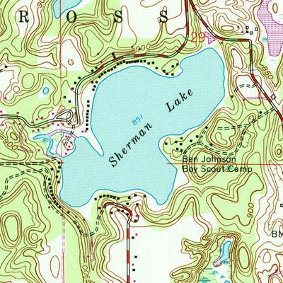 United States Geological Survey Galesburg, MI (1961, 24000-Scale) digital map