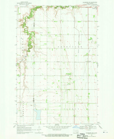 United States Geological Survey Galesburg, ND (1968, 24000-Scale) digital map