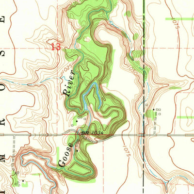 United States Geological Survey Galesburg NW, ND (1968, 24000-Scale) digital map