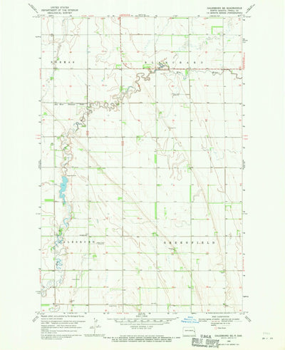 United States Geological Survey Galesburg SE, ND (1968, 24000-Scale) digital map