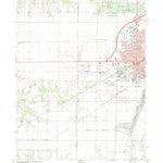 United States Geological Survey Galesburg West, IL (1982, 24000-Scale) digital map