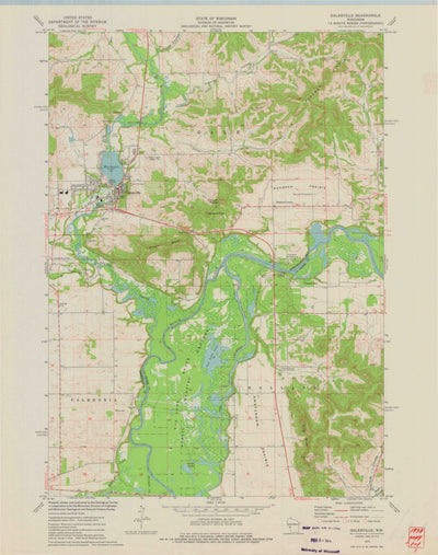United States Geological Survey Galesville, WI (1973, 24000-Scale) digital map