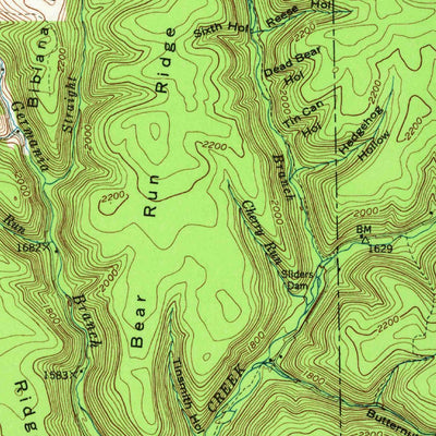 United States Geological Survey Galeton, PA (1947, 62500-Scale) digital map