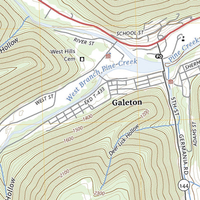 United States Geological Survey Galeton, PA (2023, 24000-Scale) digital map