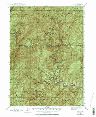United States Geological Survey Galice, OR (1946, 62500-Scale) digital map