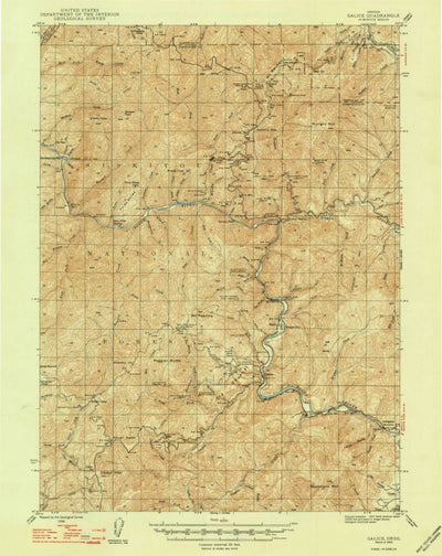 United States Geological Survey Galice, OR (1948, 62500-Scale) digital map