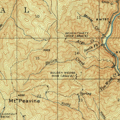United States Geological Survey Galice, OR (1948, 62500-Scale) digital map