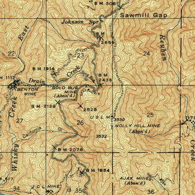 United States Geological Survey Galice, OR (1948, 62500-Scale) digital map