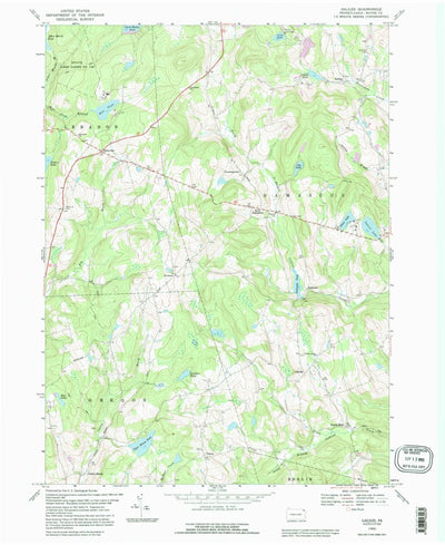 United States Geological Survey Galilee, PA (1992, 24000-Scale) digital map