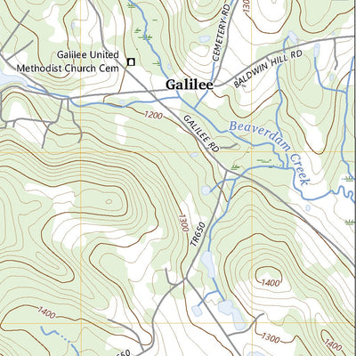 United States Geological Survey Galilee, PA (2023, 24000-Scale) digital map