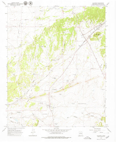 United States Geological Survey Galisteo, NM (1966, 24000-Scale) digital map