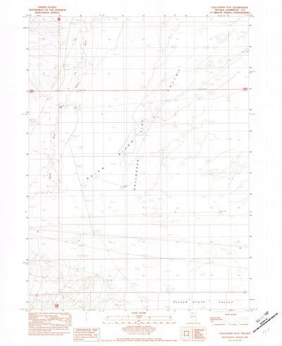 United States Geological Survey Gallagher Flat, NV (1982, 24000-Scale) digital map