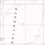 United States Geological Survey Gallagher Flat, NV (1982, 24000-Scale) digital map