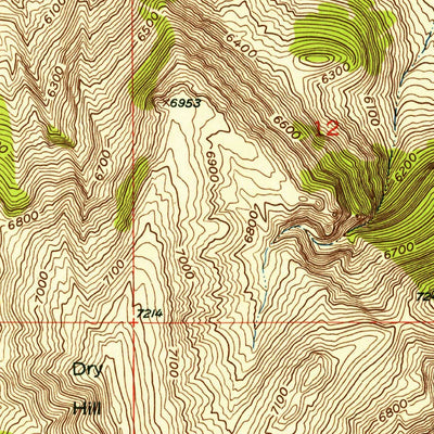 United States Geological Survey Gallagher Mountain, MT (1952, 24000-Scale) digital map