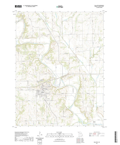United States Geological Survey Gallatin, MO (2021, 24000-Scale) digital map