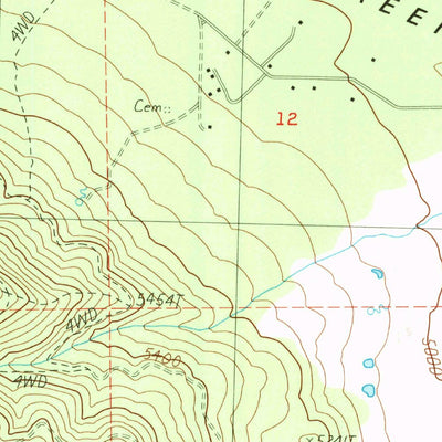 United States Geological Survey Gallatin Peak, CA (1989, 24000-Scale) digital map