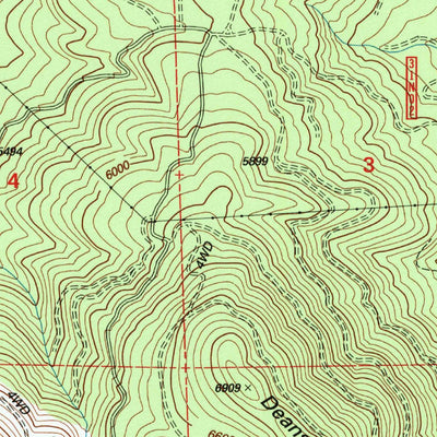 United States Geological Survey Gallatin Peak, CA (1995, 24000-Scale) digital map