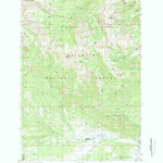 United States Geological Survey Gallatin Peak, MT (1988, 24000-Scale) digital map