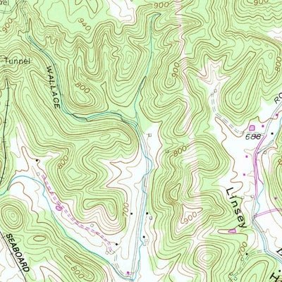 United States Geological Survey Gallatin, TN (1955, 24000-Scale) digital map