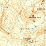 United States Geological Survey Gallatin, WY-MT (1885, 125000-Scale) digital map