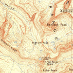 United States Geological Survey Gallatin, WY-MT (1901, 125000-Scale) digital map