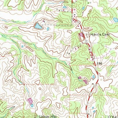 United States Geological Survey Gallaway, TN (1965, 24000-Scale) digital map
