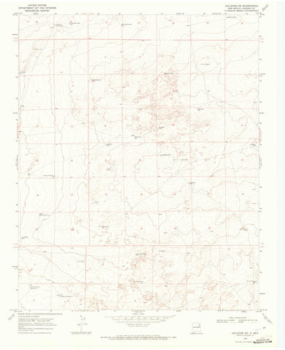 United States Geological Survey Gallegos NE, NM (1969, 24000-Scale) digital map