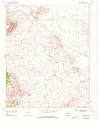 United States Geological Survey Gallegos, NM (1969, 24000-Scale) digital map