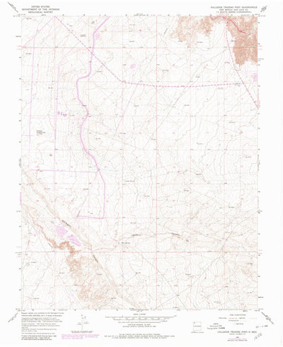 United States Geological Survey Gallegos Trading Post, NM (1965, 24000-Scale) digital map