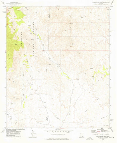 United States Geological Survey Galleta Flat West, AZ (1973, 24000-Scale) digital map