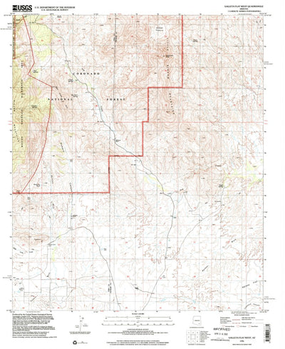 United States Geological Survey Galleta Flat West, AZ (1996, 24000-Scale) digital map