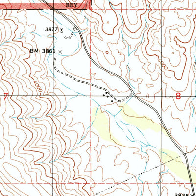 United States Geological Survey Galleta Flat West, AZ (1996, 24000-Scale) digital map