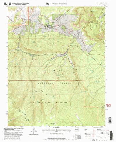 United States Geological Survey Gallina, NM (2002, 24000-Scale) digital map