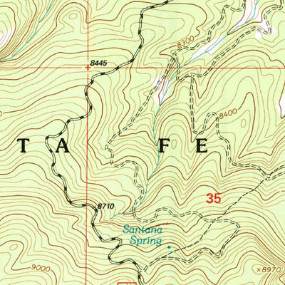 United States Geological Survey Gallina, NM (2002, 24000-Scale) digital map