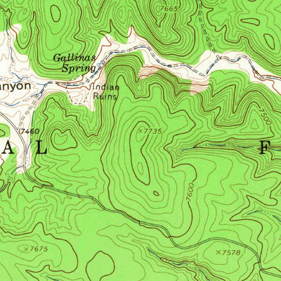 United States Geological Survey Gallinas Peak, NM (1964, 24000-Scale) digital map