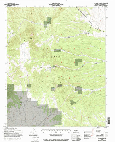United States Geological Survey Gallinas Peak, NM (1995, 24000-Scale) digital map