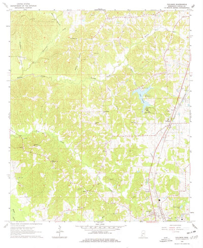 United States Geological Survey Gallman, MS (1963, 24000-Scale) digital map