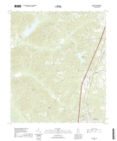 United States Geological Survey Gallman, MS (2020, 24000-Scale) digital map
