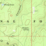 United States Geological Survey Gallo Mountains East, NM (1981, 24000-Scale) digital map