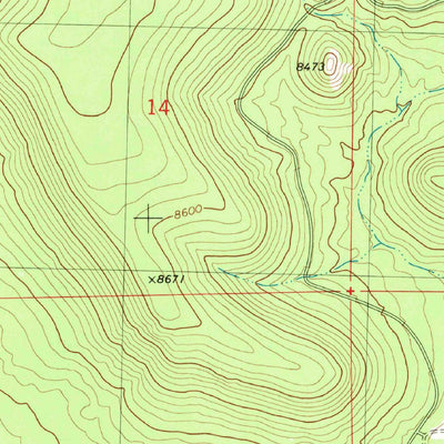 United States Geological Survey Gallo Mountains East, NM (1981, 24000-Scale) digital map
