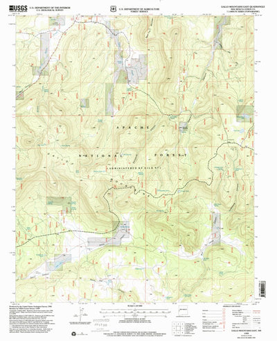 United States Geological Survey Gallo Mountains East, NM (1999, 24000-Scale) digital map