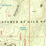 United States Geological Survey Gallo Mountains East, NM (1999, 24000-Scale) digital map